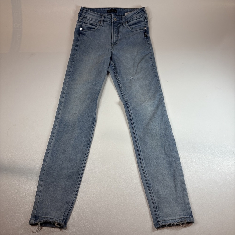 Silver Jeans Skinny Womens Sz0 L29 Light Blue Jogging